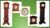 1:12 scale dolls house miniature working clocks batteries inc.5 to choose from.