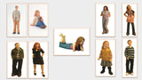 1:12 scale dolls house miniature resin modern people 9 to choose from.