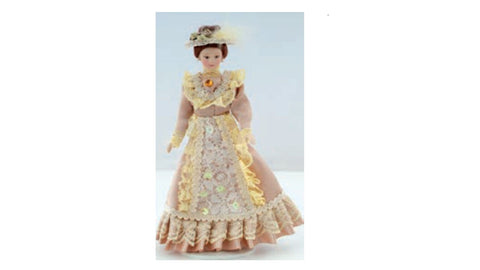 12th scale dollshouse miniature victorian porcelain  doll