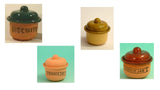 1/12 scale dollshouse miniature real terracotta handmade cookie jars