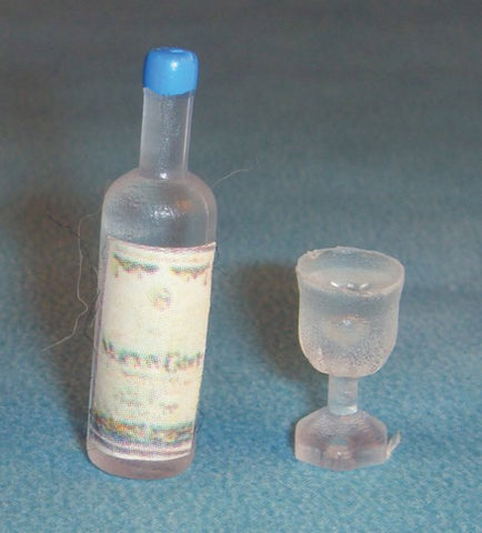 1/12 scale dollshouse miniature drinks and glass