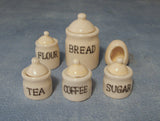 12th scale dollshouse miniature storage jars