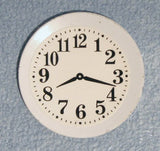 12th scale dollshouse miniature  modern plate clock