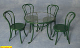 1:12 scale dollhouse miniature patio table and chairs