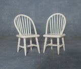 1/12 scale dollhouse miniature pair of kitchen chairs
