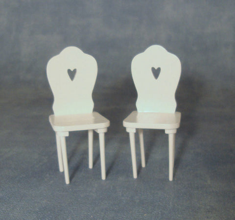 1/12 scale dollhouse miniature pair of kitchen chairs