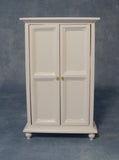 1:12 scale dollhouse miniature white wardrobe