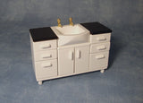 1:12 scale dollhouse miniature modern bathroom vanity sink units