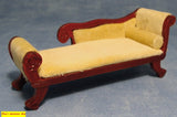 1:12 scale dolls house miniature chaise lounge 3 to choose from.
