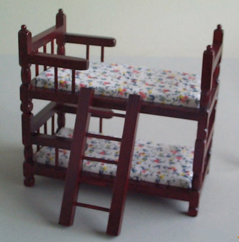 12th scale dollhouse miniature modern bunkbeds