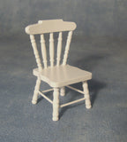 1/12 scale dollhouse miniature white kitchen chairs