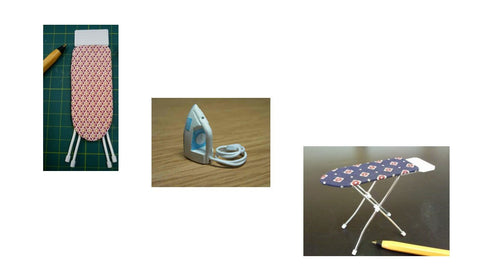 1:12 dollshouse miniature ironing items