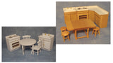 1/12 scale dollshouse miniature kitchen set
