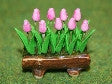 1:12 scale dollhouse miniature flowers in planters