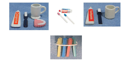 1/12 scale dollshouse miniature toothbrush set